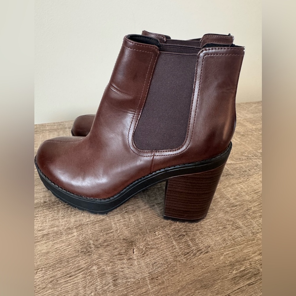 Brown Leather Ankle Boots